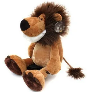 

about 25cm jungle lion plush toy lovely lion doll , one lot / 10 pieces toys w4219