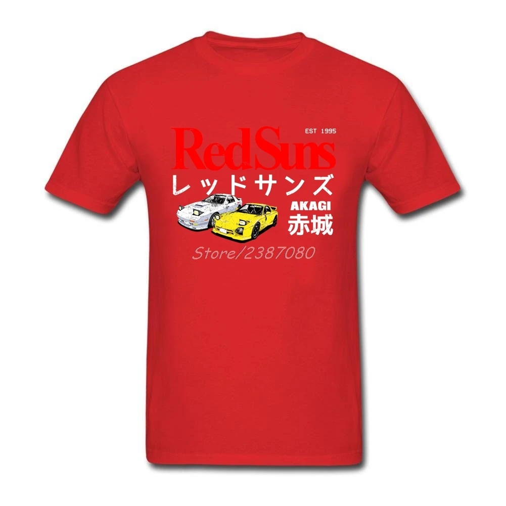 Летние Initial D-акаджи каэде RedSuns футболка команды для мужчин одежда хлопок XXXL