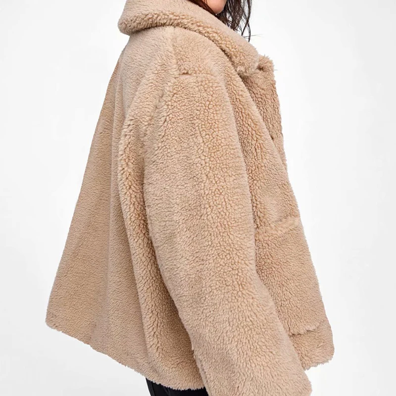 Wool Jacket Autumn Coat Thick Outwear Women Clothing Female Warm Button Fleece Jackets For Ladies Casual | Женская одежда
