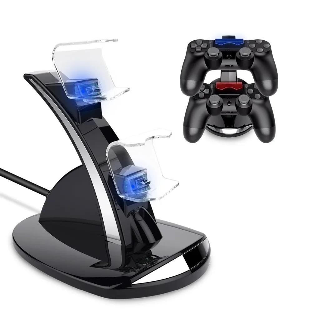 Новинка подставка для Ps4 Pro Slim держатель контроллера двойное зарядное устройство