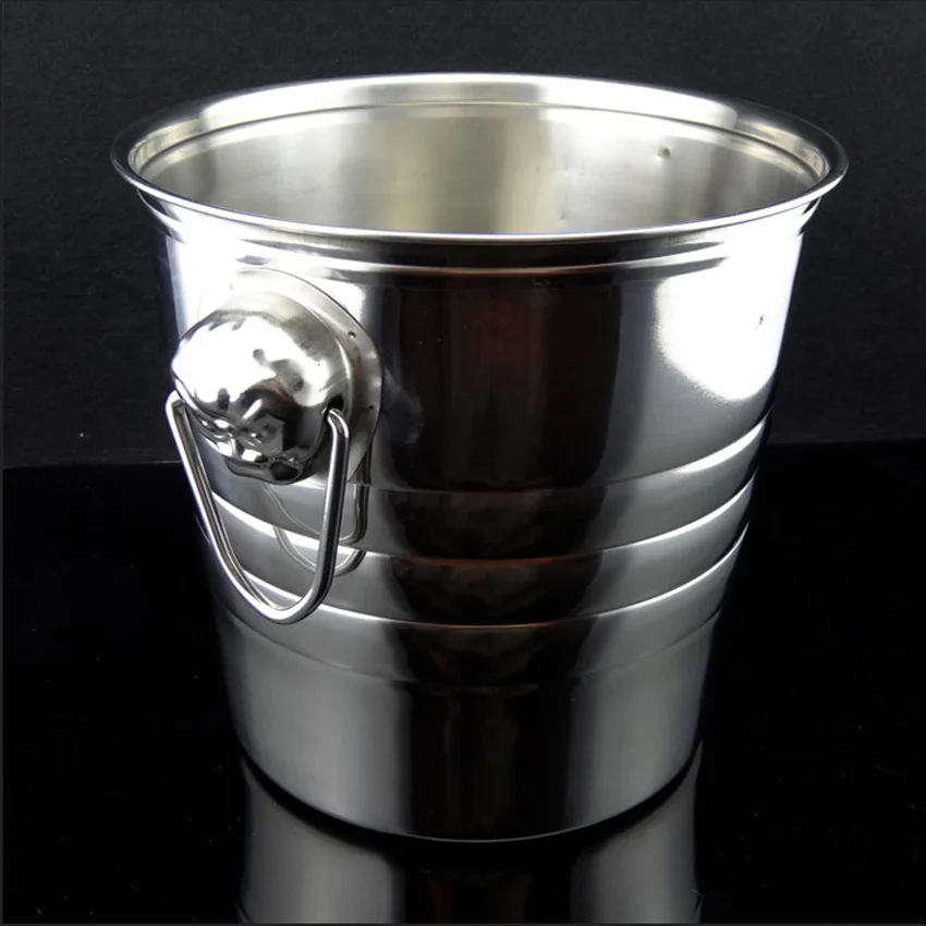 Small size thick stainless steel Ice bucket/KTV Club champagne ice bucket/wine bucket |