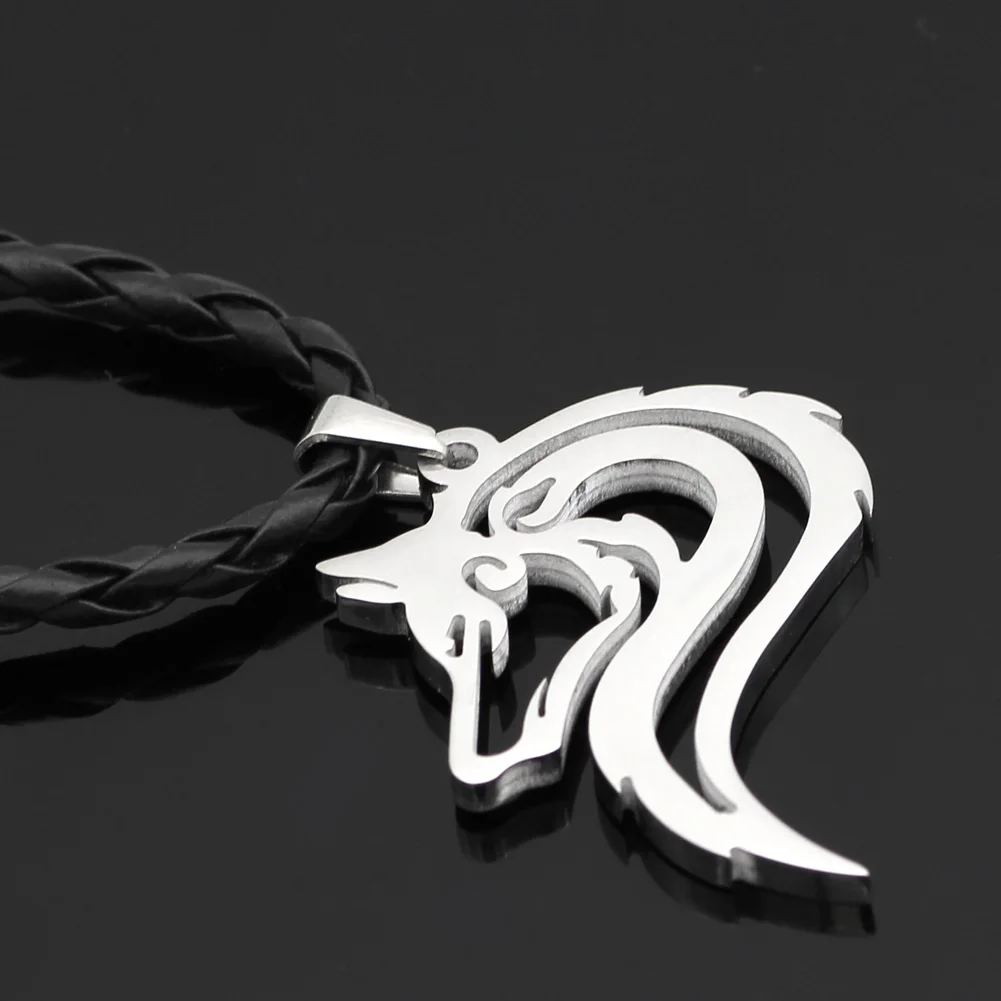 Мужское ожерелье из нержавеющей стали 316L норвежский викинг oidn's wolf head celt amulet |