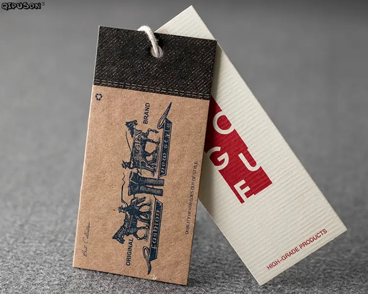 GQ006 пользовательские брендовые логотипы с принтом подвесной ярлык