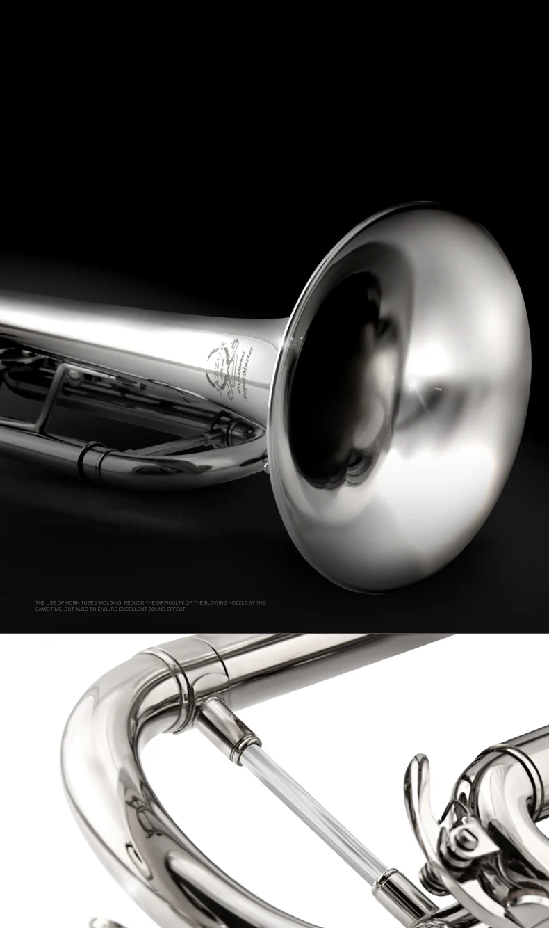 JAZZOR JZTR-300 Bb новичок Труба золото и серебро тромпита с профессиональной трубы мундштук и мягкий чехол