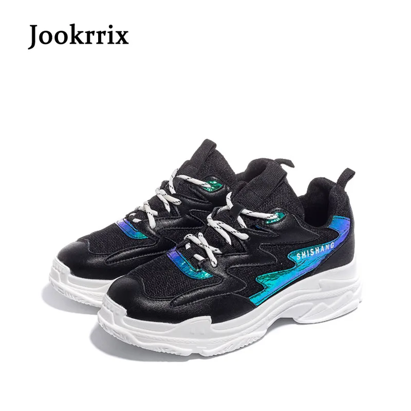 Jookrrix 2018 осенние модные женские Повседневное белые туфли Для женщин кроссовки для