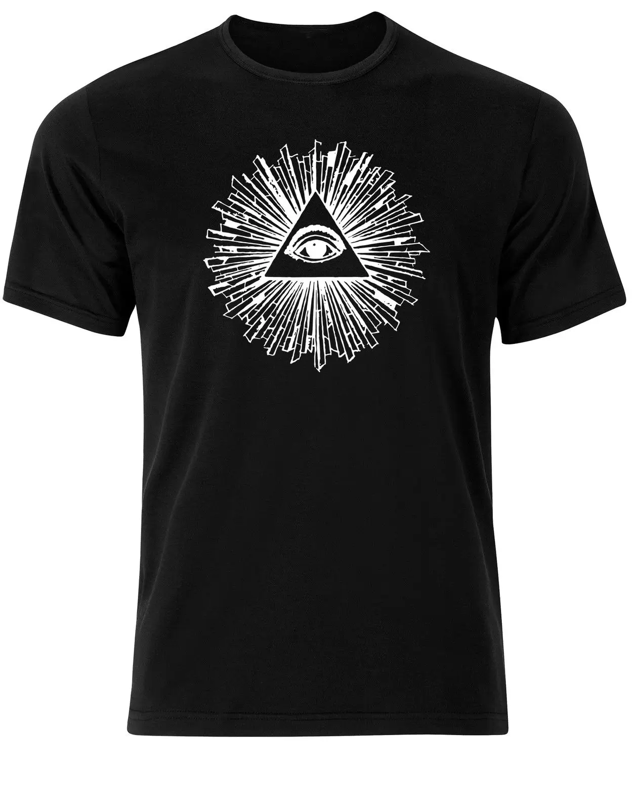Мужская футболка с ярким символом Illuminati All Seeing Eye AD85 крутая повседневная мужская