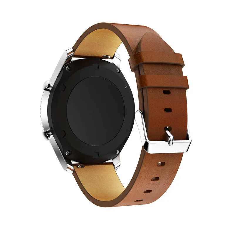 Ремешок из натуральной кожи для Samsung Gear S3 Frontier Classic браслет Huami Amazfit Stratos 2 2S 22 мм |