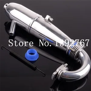 1 комплект, алюминиевая выхлопная труба и пружина HSP 81084 для моделей RC 18, RC автомобилей 28CXP Nitro, детали двигателя, мощный багги