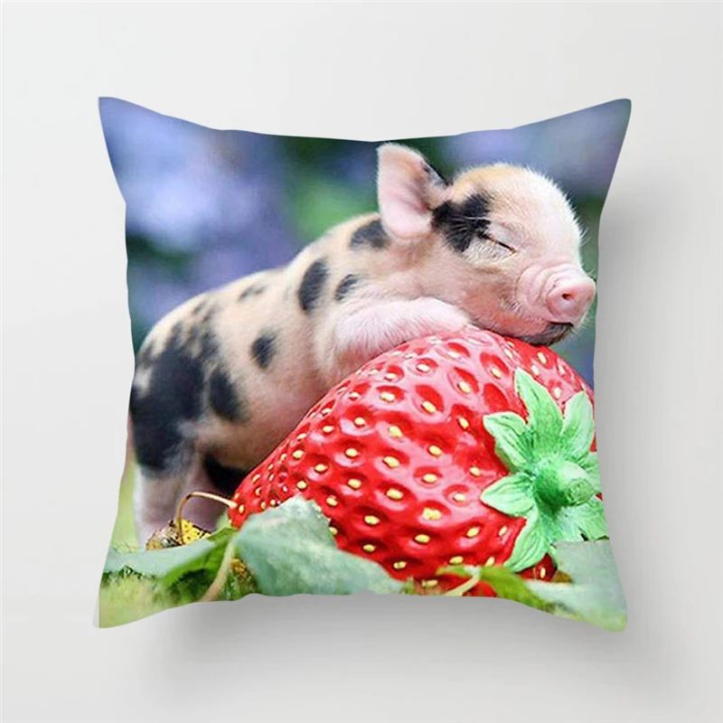 Чехол на подушку для маленьких свиней Fuwatacchi милая наволочка домашних животных