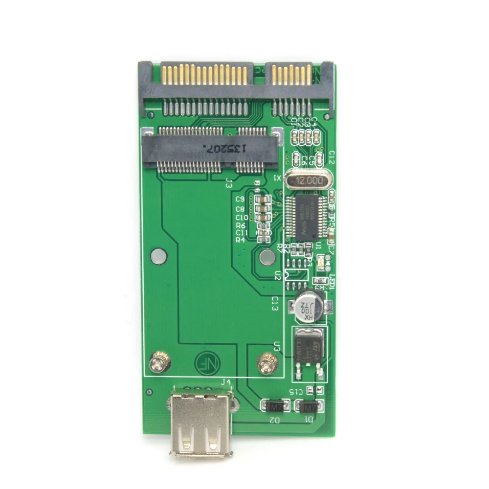 Комбинированный mSATA твердотельный диск SSD для SATA 22pin и USB 2 0 Корпус жесткого диска