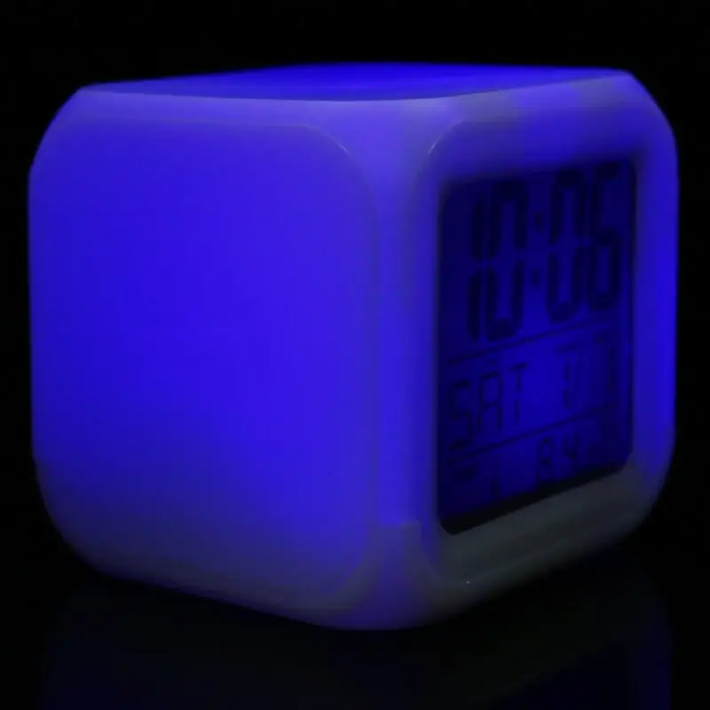 Красочные Изменение Цвета Будильник Творческий Дом Моды Световой Будильник|color