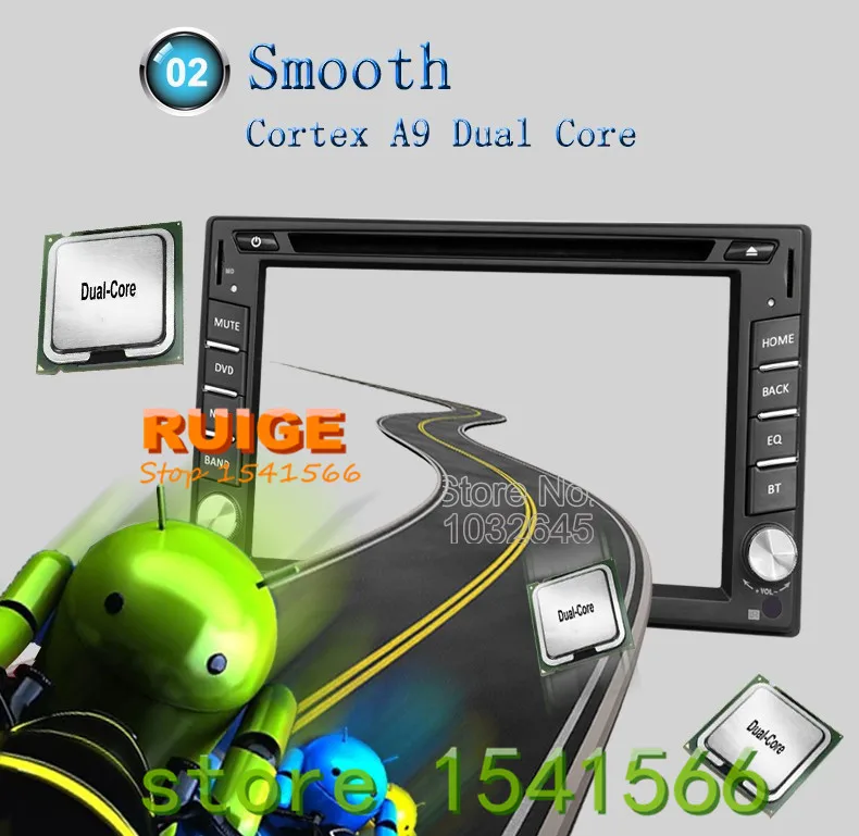 Автомобильный dvd плеер на основе Android 2 din 7 &quotHD емкостный сенсорный экран GPS