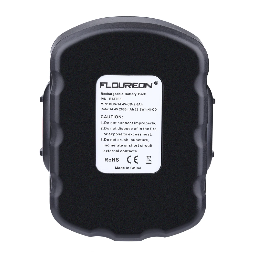 FLOUREON для Bosch 14 4 V 2000mAh Ni CD аккумуляторная батарея электроинструменты батареи дрели