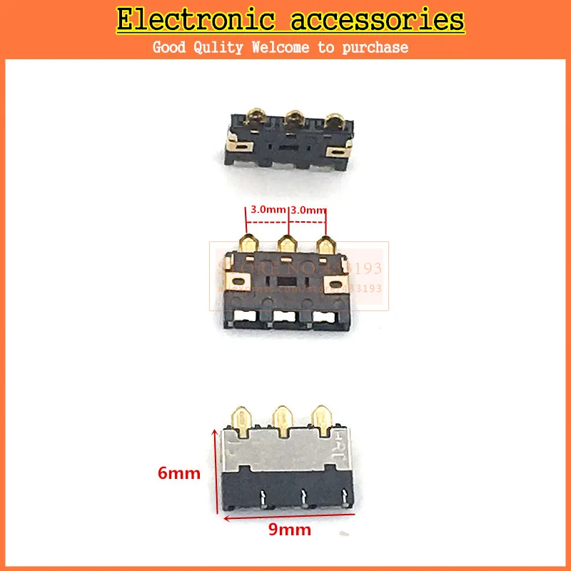 Новый 3-контактный внутренний разъем для аккумулятора зажим замена контакта