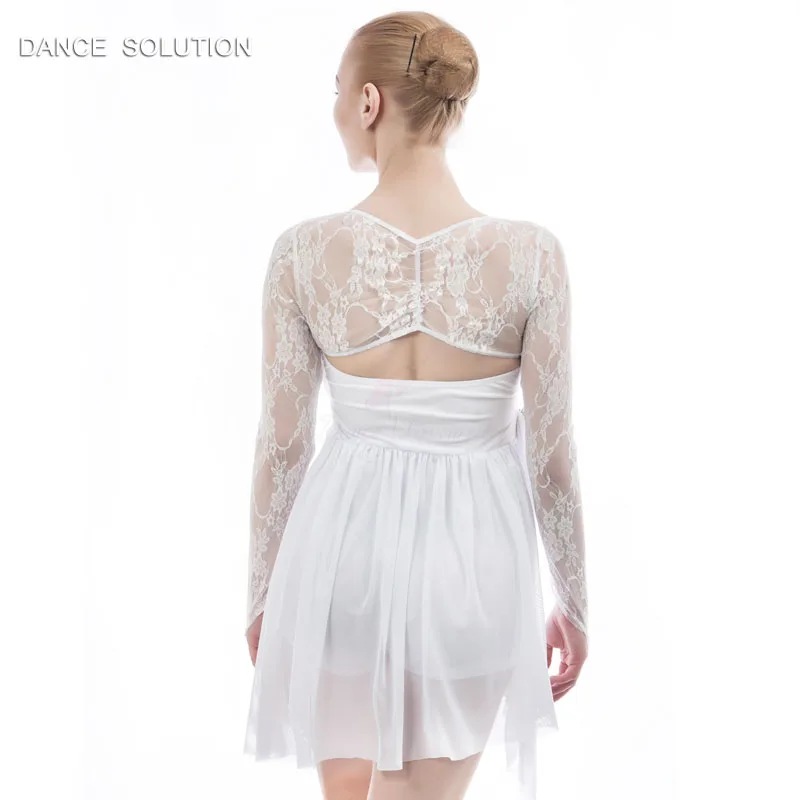 Белое кружевное платье с блестками и спандексовым лифом лирическое современное