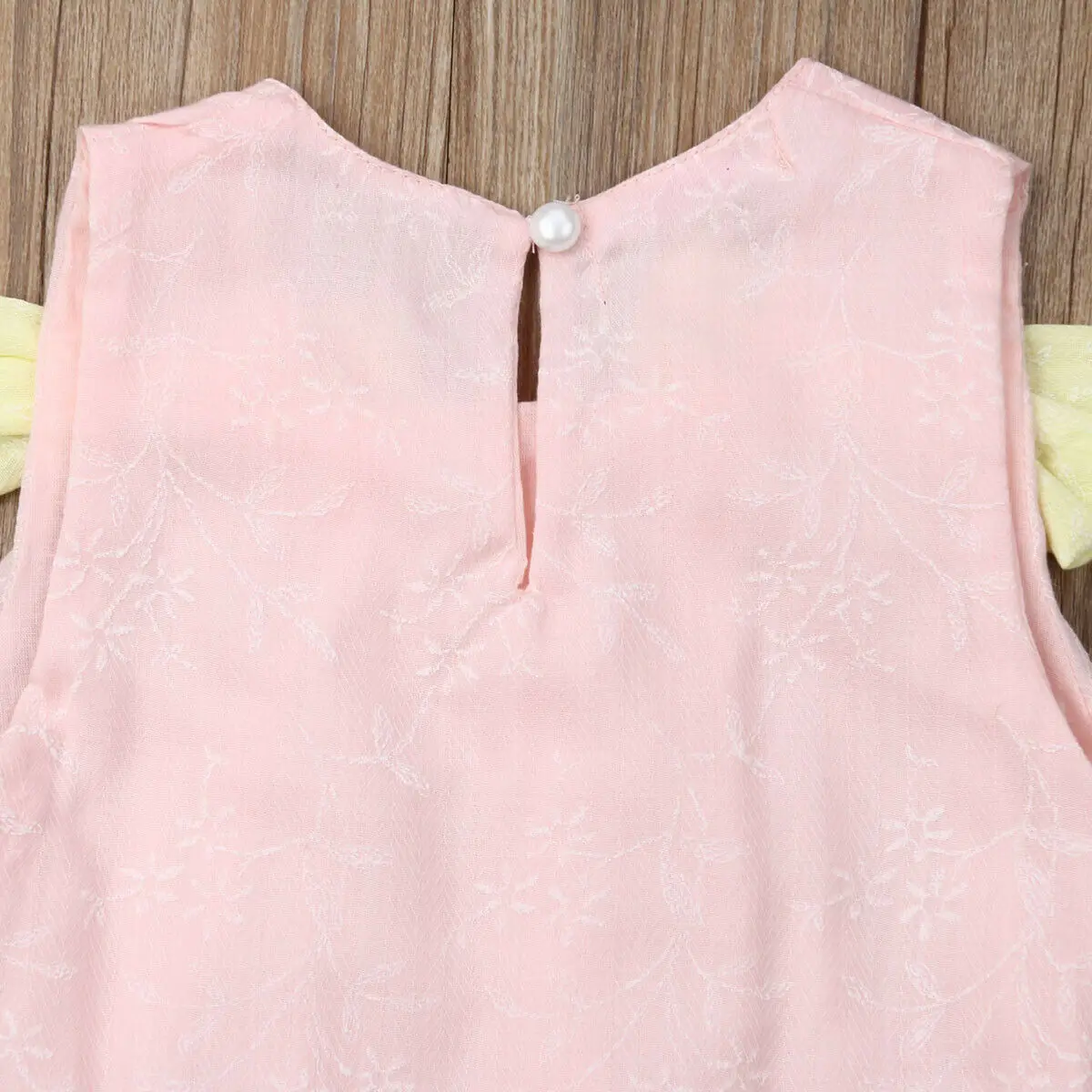 Милое льняное платье принцессы без рукавов с цветочным принтом и бантом для