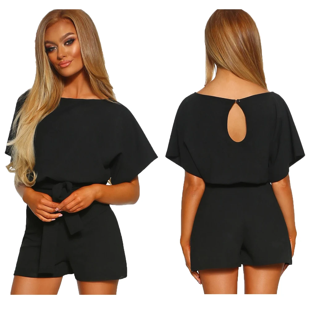 Женский Летний комбинезон с рукавами летучая мышь Облегающий брюки клубная