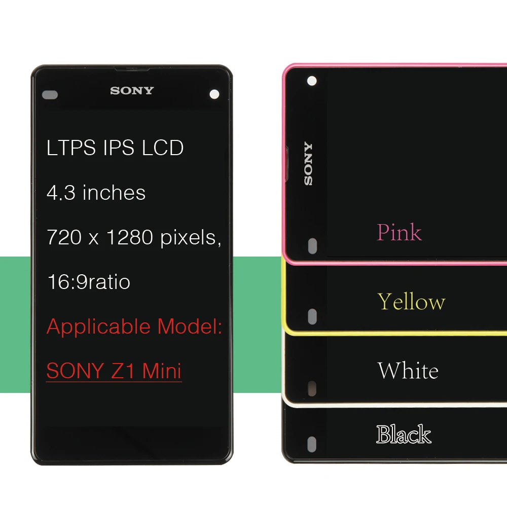 ЖК-дисплей с сенсорным экраном 4 3 &quotдля sony Xperia Z1 Compact display M51W Mini D5503 дигитайзер