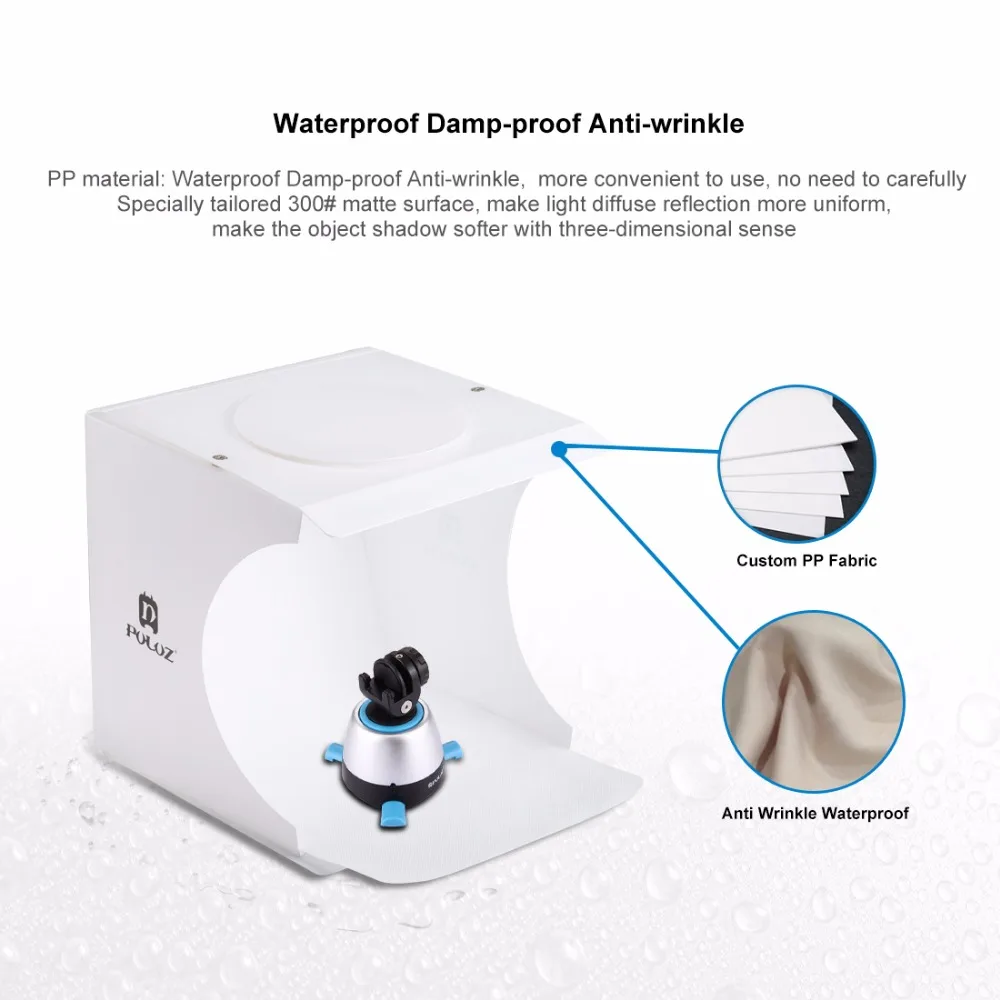 Puluz 8 &quot2LED панелей складные Портативный Light Box Фото Освещение Studio Стрельба палатка