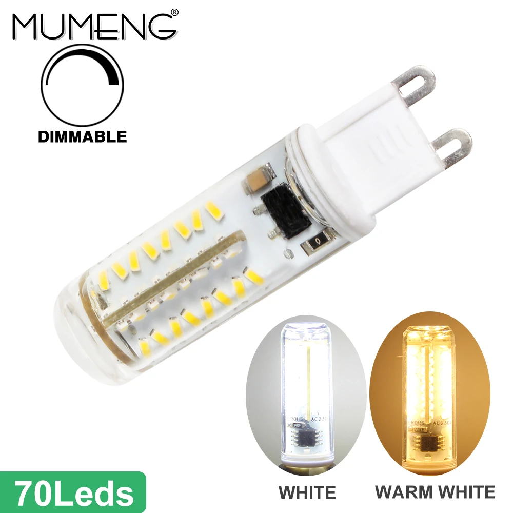 Mumeng G9 светодиодный лампа 3W 4W светильник лампы 3 5 W светодиоидная с регулируемой