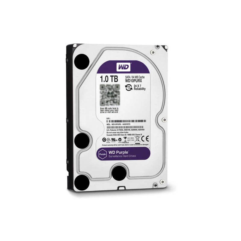 Жесткий диск WD Purple 1 ТБ 3 5 дюйма 64 Мб кэш-памяти SATA III 6 ГБ/сек. HDD HD для