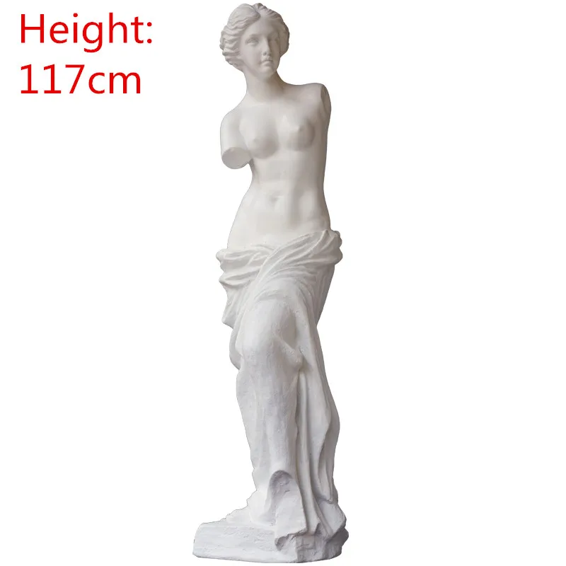 

117cm Venus Goddess Statues Full-Length Portrait Art Sculpture Resin Art&Craft Home Decoration Accessories Art Material R918