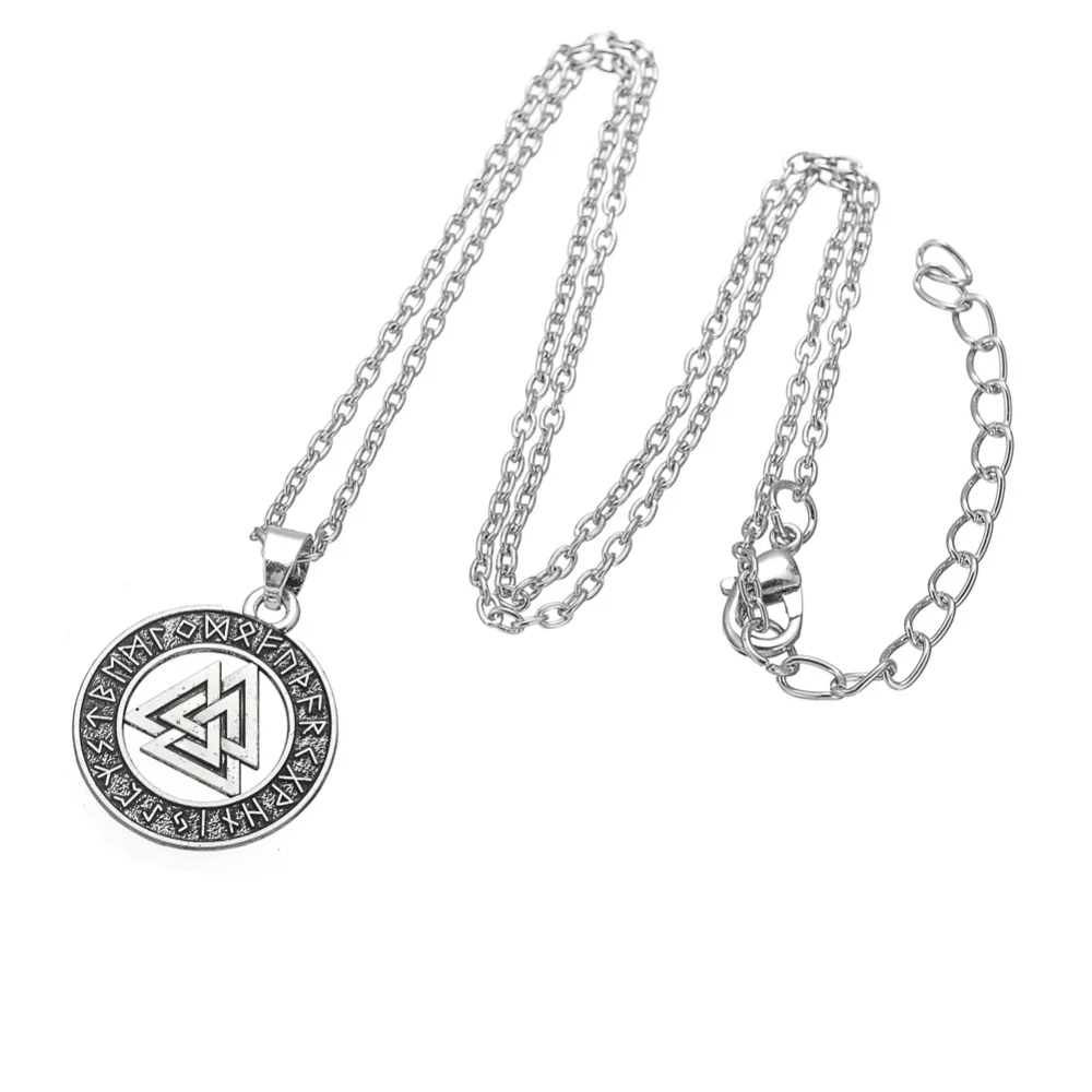 Teamer Регулируемый брендовый скандинавский амулет Valknut Odin символ Norse Cross Runes Wicca