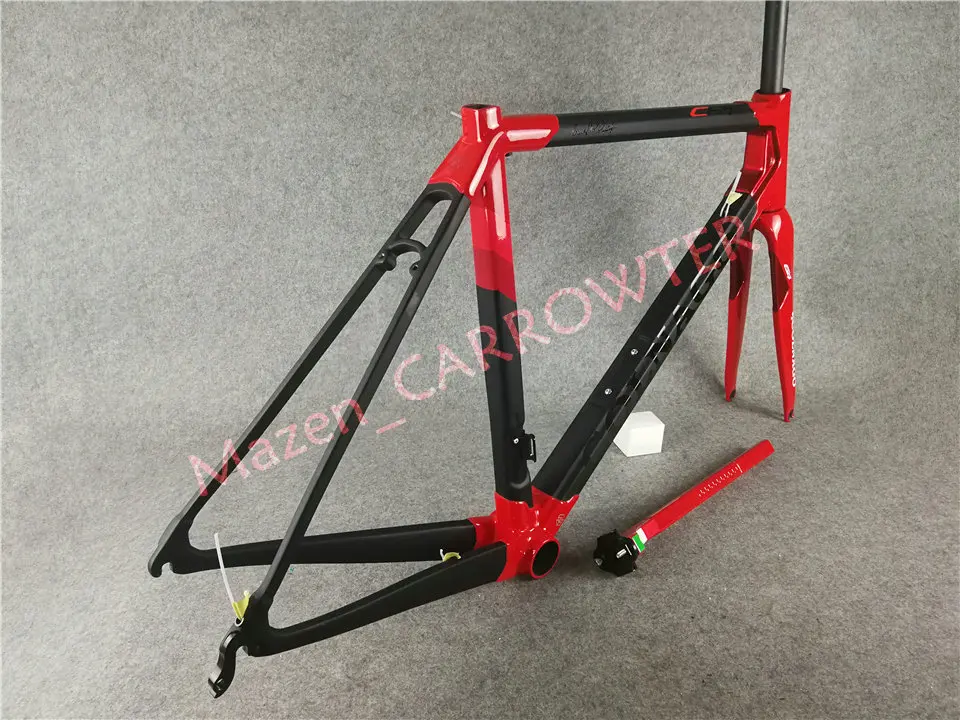 Новое поступление T1100 UD матовый-глянцевый черный красный Colnago C64 карбоновая рама для дорожного велосипеда с 52 см 6 цветов на выбор