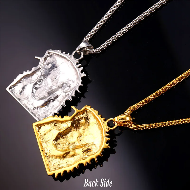 Ожерелье с изображением Иисуса кулон для мужчин винтажные Религиозные