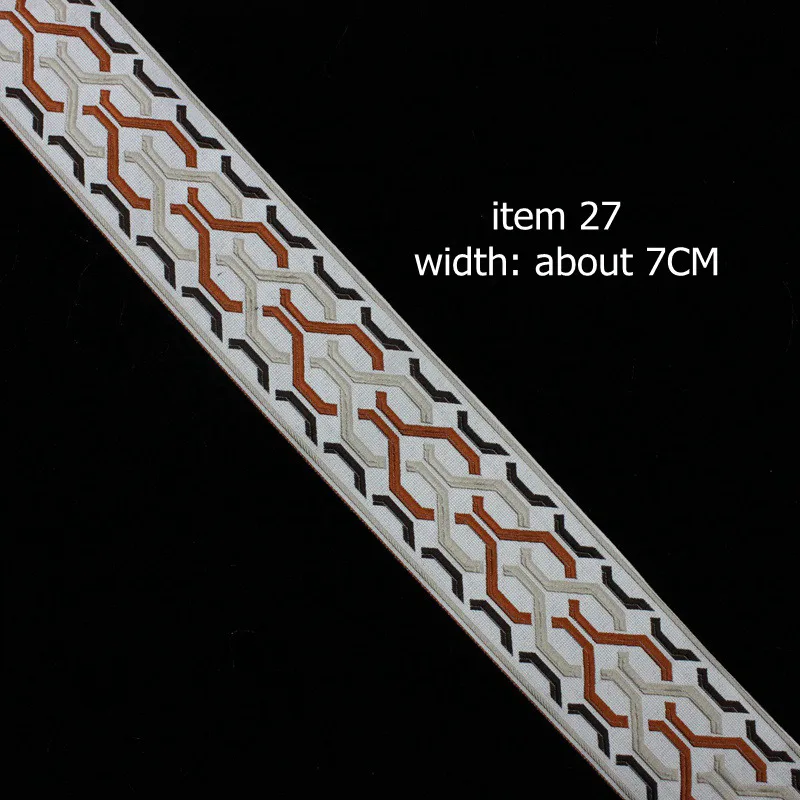 item 27--width 7cm Широкая занавеска кружевная лента вышивка кружевная ткань скатерть ручной работы Подушка Диван домашний текстиль аксессуары кружева планки лента кружево - Цвет: item 27--width 7cm