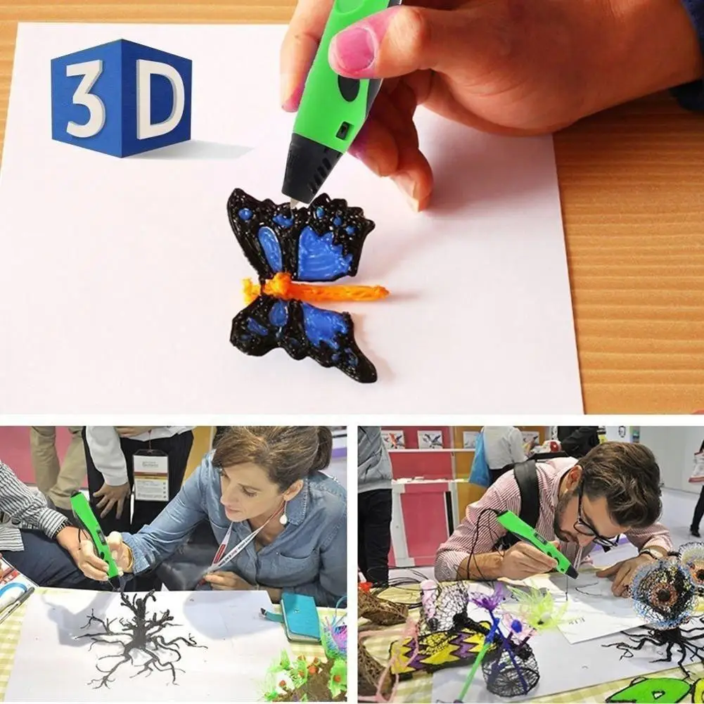 1 цена, 17 цветов, ручка для 3D печати, ABS/PLA 1,75 мм, пластиковый резиновый материал для печати, нить для 3d принтера