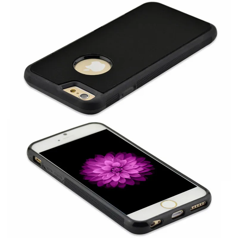 BLACK Антигравитационный чехол для телефона чехол для iPhone 8 Plus, 7, 6, 6 S, 5S X крышка антигравитационный чехол для samsung Galaxy S9 плюс S8 S7 Edge Note 8 Shell - Цвет: BLACK
