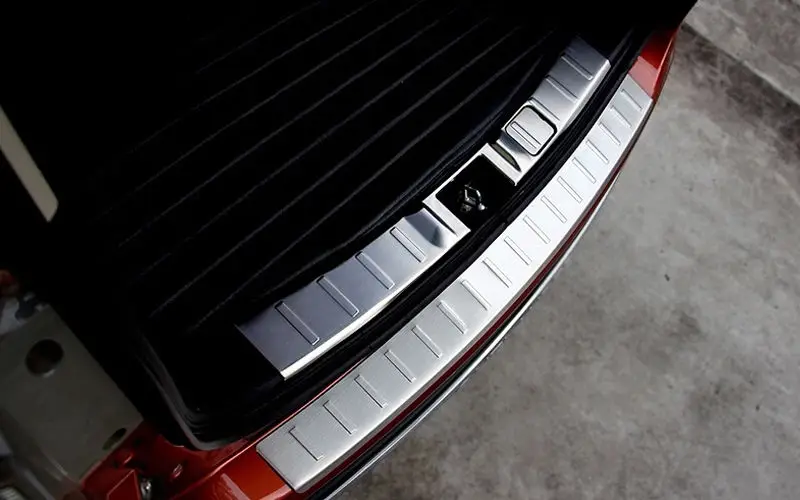 BBQ@FUKA Новый автомобильный стайлинг внешнего и внутреннего защитного щитка заднего бампера, наклейка подходит для Mitsubishi Outlander 2013 2014 гг.