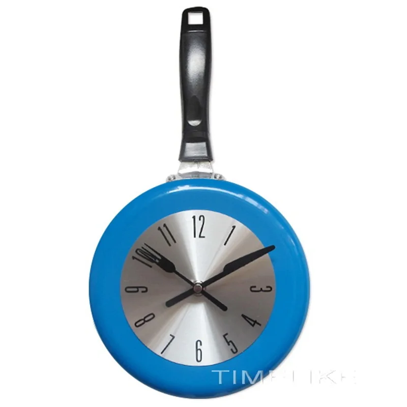 Создание стильных 8-дюймовых металлических летающих сковородок настенные часы