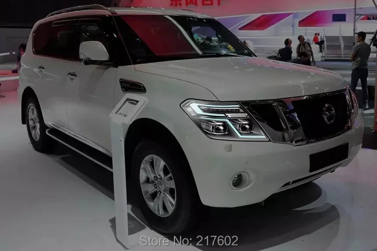 Для Nissan Patrol Infiniti QX56 светодиодный фар 2014 V2 с поворотник светильник автомобильный s
