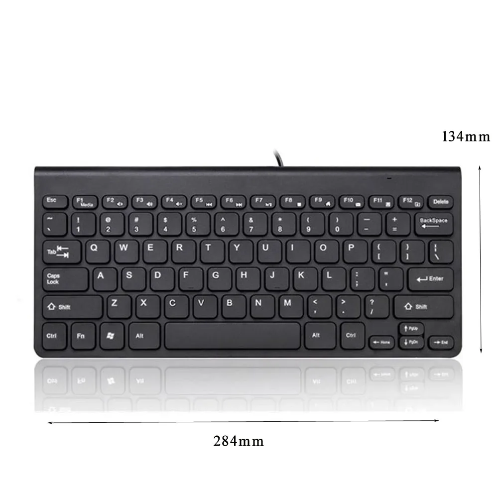 USB проводная мини клавиатура с 78 шоколадными клавишами черная/белая|mini keyboard|keypad for