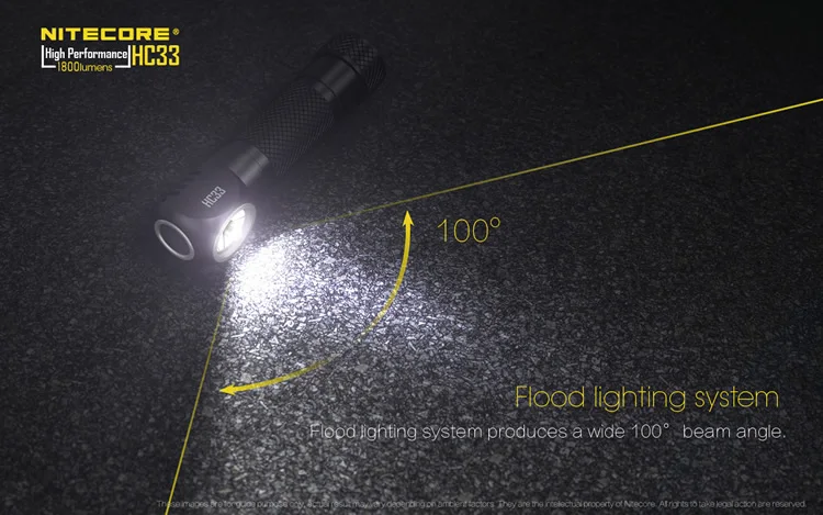 NITECORE HC33 налобный фонарь 1800LM CREE XHP35 HD водонепроницаемый светодиодный фонарик путешествия охота без 18650 батарея
