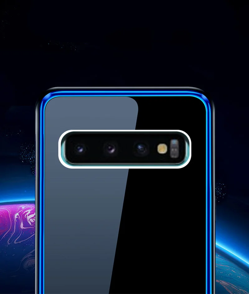 Leanonus 9H чехол из закаленного стекла для samsung Galaxy S10/S10 Plus/S9/S9 Plus/Note 9 Coque жесткий металлический бампер чехол для телефона