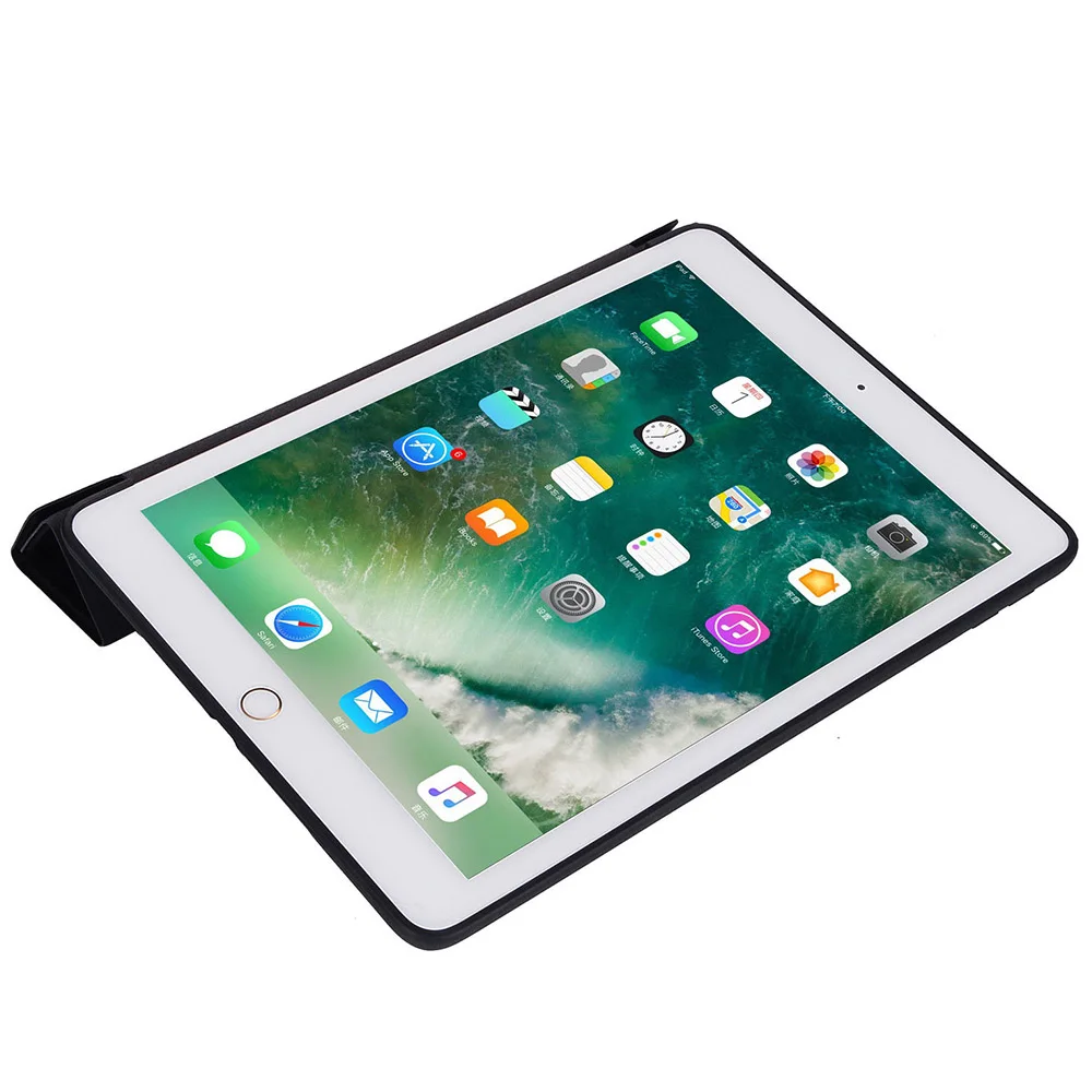 For Apple iPad 10.2inch 2019 Tablet Smart Protective Case Sleep Wake Function PU Leather Shockproof Waterproof Stand Cover | Компьютеры и