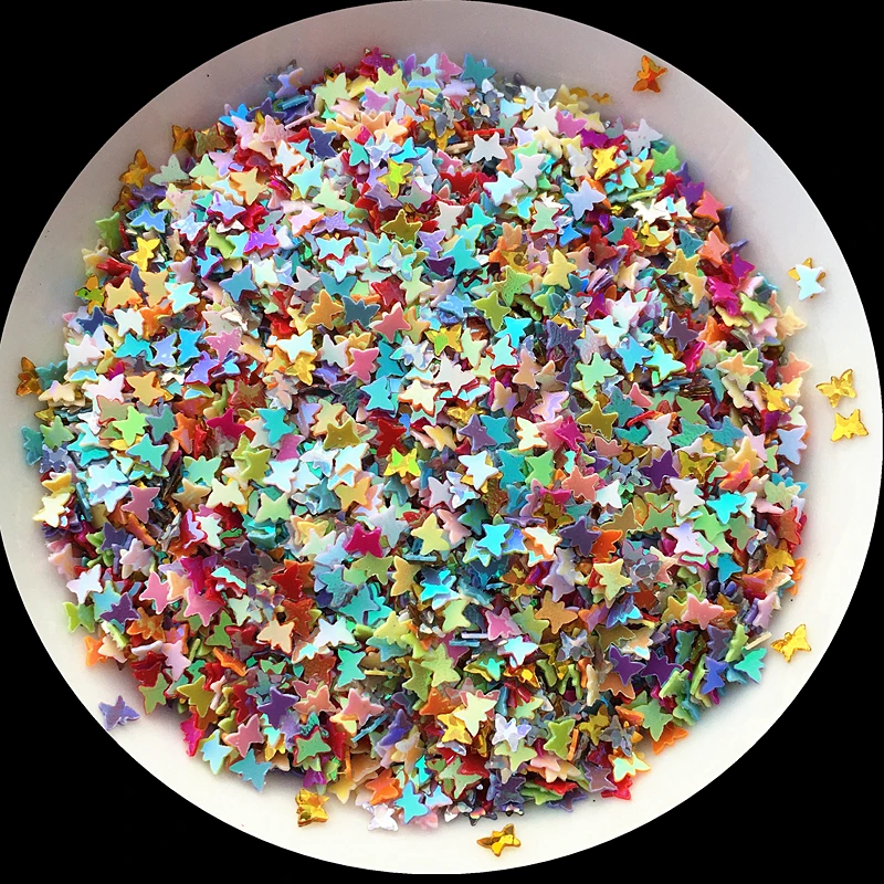

10g/Lot 3mm Little Butterfly Shape Sequins For Craft Paillettes for Nail Art manicure/Wedding Decoration confetti