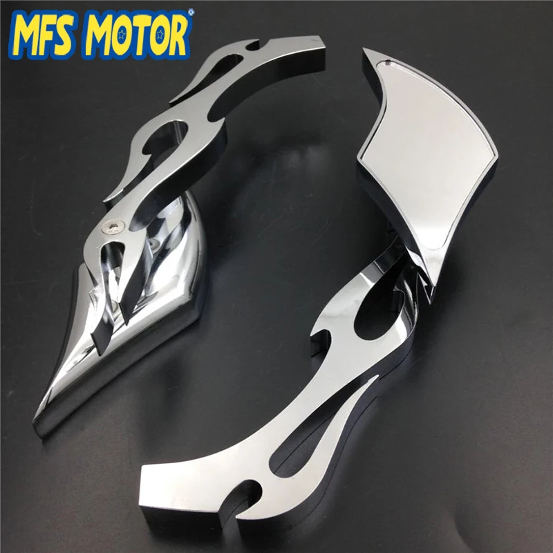 Зеркало для мотоцикла из хромированного сплава с алмазным покрытием Kawasaki Ninja