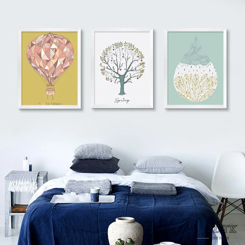 Книги по искусству деко картины Украшенные фрески без рамки Холст Дерево Шарики