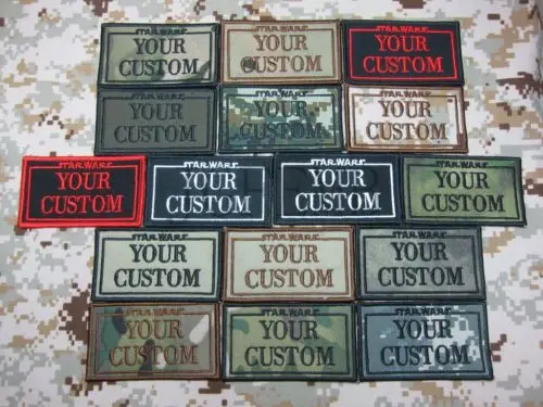 

StatWars Custom name Tapes Text brand Morale tactics Military Embroidery patch