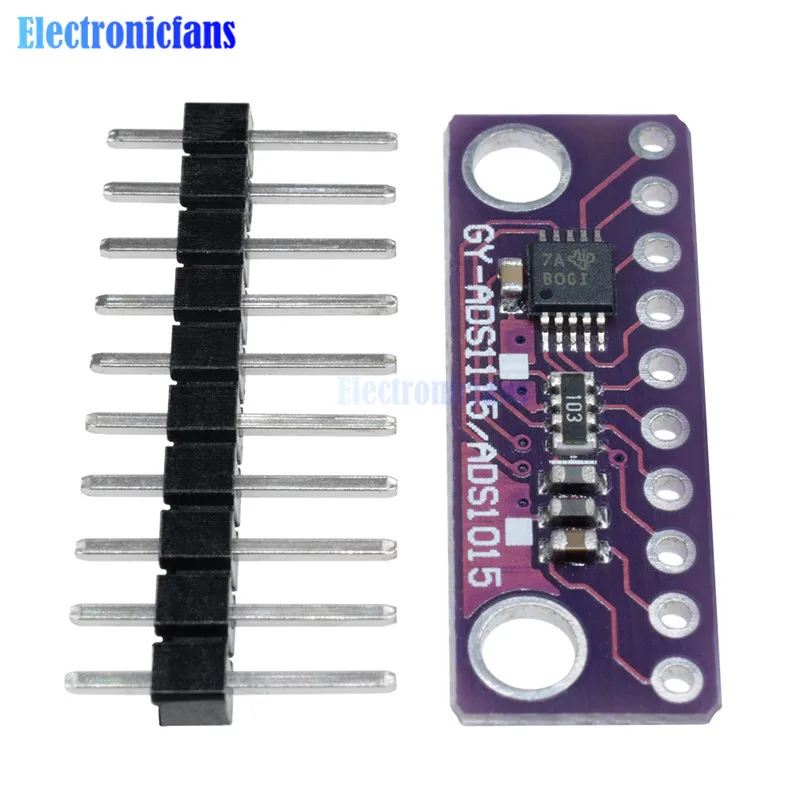 Модуль ADS1115 16 бит IIC I2C 4-канальный ADC с усилителем усиления Pro 2 в до 5 В