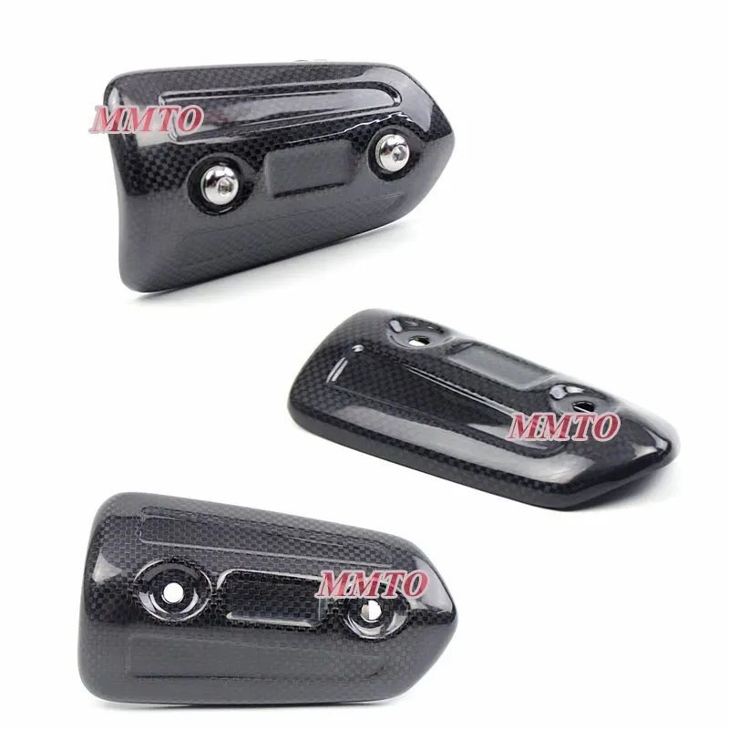 Мотоцикл выхлопной угольный молниеотвод тепловой щит крышка универсальная