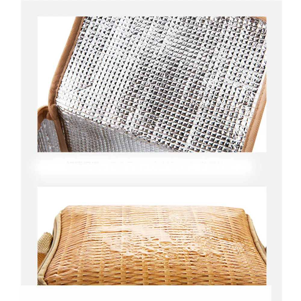 Сумка для ланча женщин портативная термоизолированная коробка Bento сумка пикника