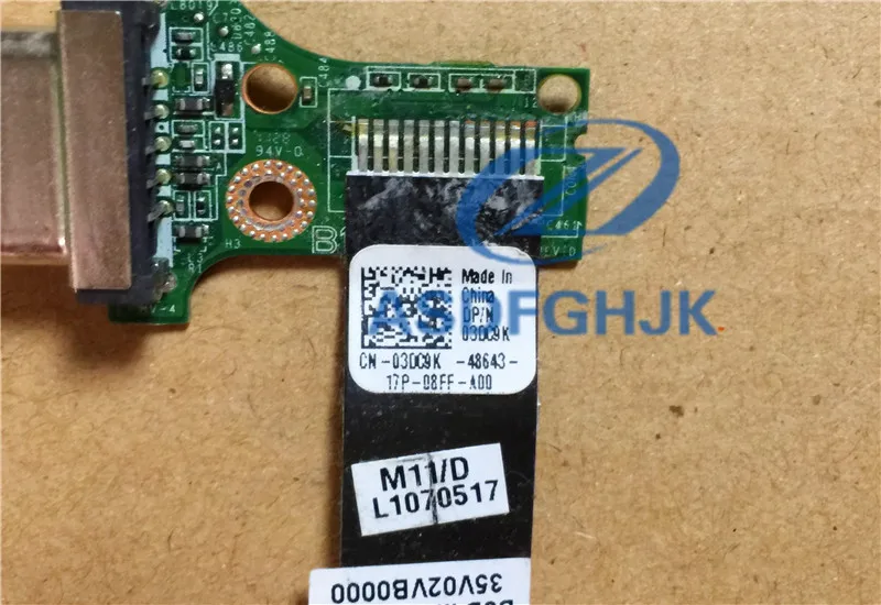 Для видеопорта Dell 14R N4110 3450 VGA IO монтажная плата & Cable CN 03DC9K 3DC9K 100% Test ok|porte cable|for cablevga