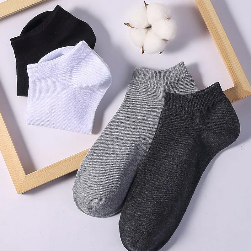 Новинка 6 пар/лот мужские носки до щиколотки хлопковые дышащие нескользящие на