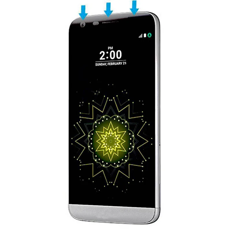 5D изогнутая для LG G5 полное покрытие закаленное стекло 5 3 дюйма 9H 2.5D Защитная