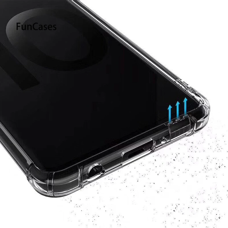 Противоударные прозрачные чехлы для samsung Galaxy S10 Plus S10e из мягкого термополиуретана
